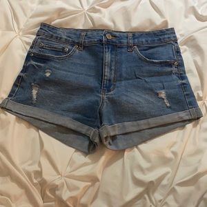 Denim shorts